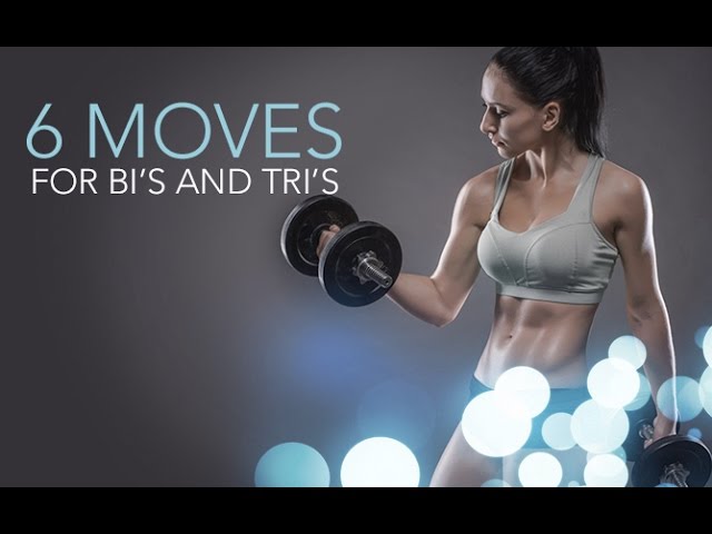 Slim Sculpted Arms Workout (6 MOVES FOR BI'S AND TRI'S!!) 