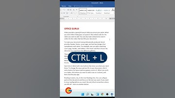 MS Word Paragraph Alignment Shortcuts | MS Word Tutorial | #shorts