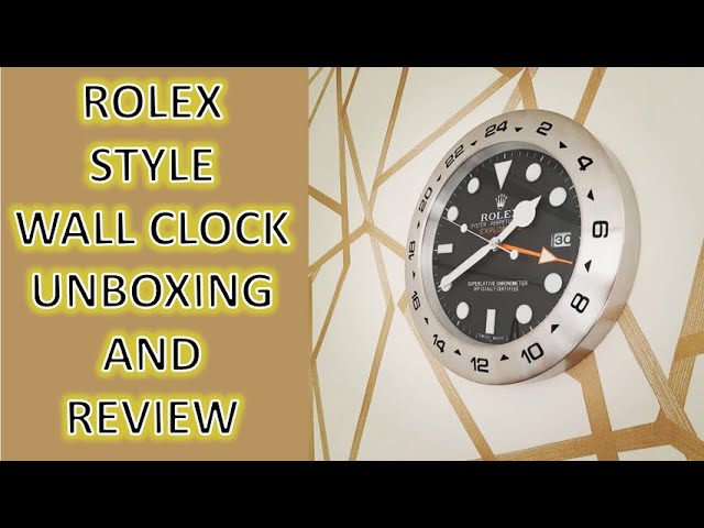 rolex style wall clock