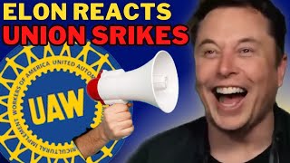 Elon Reacts To The UAW Union Strikes (PARODY)