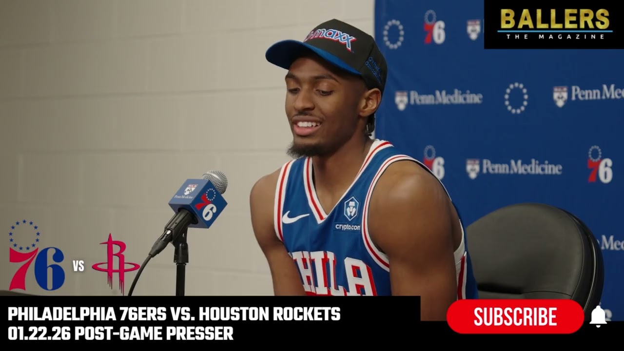 Tyrese Maxey: Philadelphia 76ers Postgame Presser | vs. Houston Rockets |  NBA | 01.22.26