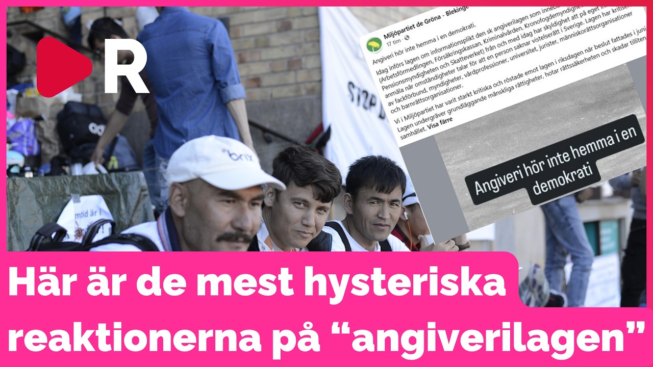 Här är de värsta vänsterreaktionerna över "angiverilagen"
