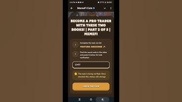 Become a Pro Trader with These Two Books! | Part 2 of 5 | Memefi Youtube Video Code