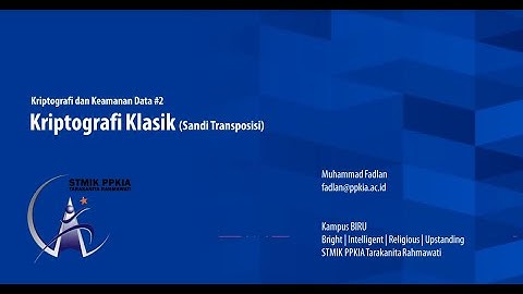 #2 Kriptografi - Enkripsi Cipher Transposisi (Rail Fence | Route | Kolom | Myzkowski)