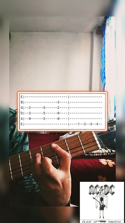 how to play Flick of the switch #acdc #riff #musivers #tutorial