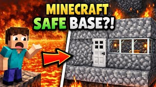 I Built The Safest Base In Lava World 🔥 | Minecraft Survival