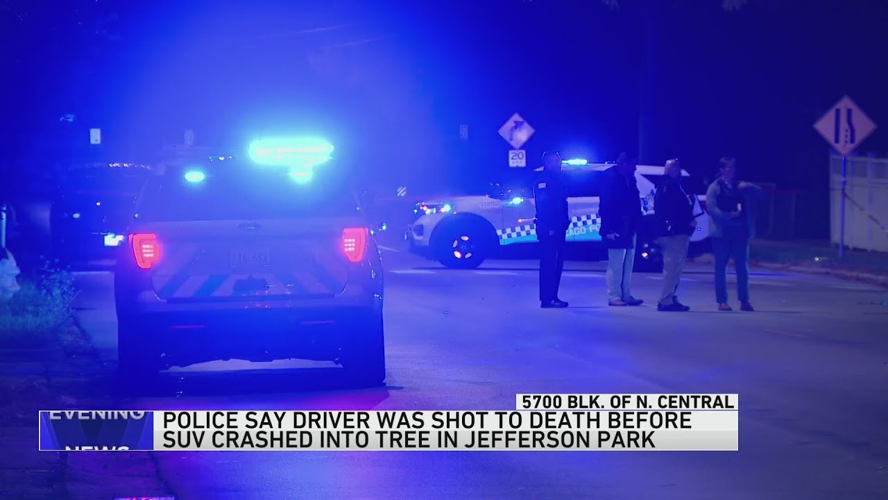 Man dies after being shot in head, crashing car into tree on Northwest ...