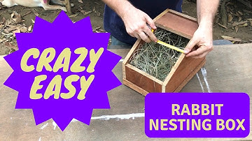 Crazy Cheap and Easy Rabbit Nesting Box - DIY Project