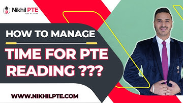 HOW TO MANAGE TIME FOR PTE READING ??? || PTE BY NIKHIL || #nikhilpte #shorts #ptebynikhil