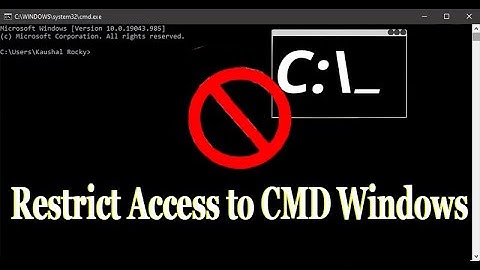 How to Enable and Disable Command Prompt in windows 10?|  Restrict Access to Command Prompt