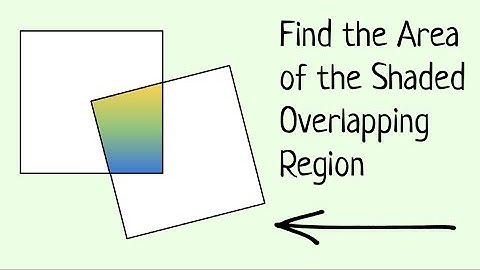 Finding the Area of Two Squares OVERLAPPING at one MIDPOINT