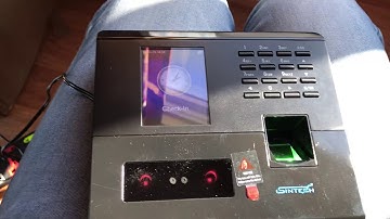 How to reset admin finger of Sintech F50 Attendance