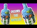 DIY Idea BOTELLA DE VIDRIO DECORADA | Cómo decorar botellas  😱😱