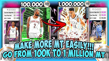 NBA2K20 - MAKE FAST AND EASY MT!!! GO FROM 100K MT TO 1 MILLION MT!!! BEST WAY TO GAIN A LOT OF MT!!