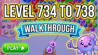 How to Beat Bubble Shooter Levels 734 to 738 | Full Walkthrough & Strategy
