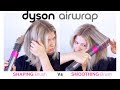 DYSON AIRWRAP Shaping vs Smoothing Brush on Short Hair