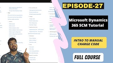 EPISODE 27 | Set up manual charge codes in Dynamics 365 finance and operations
