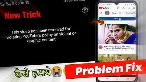 this Video has been removed for violating YouTube