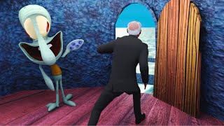 Squidward Kicks Politicians Out of His House