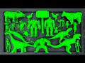 Dinosaurus Jurassic World Dominion:T-Rex, Siren Head, Kingkong, Giganotosaurus, Godzilla, Skibidi