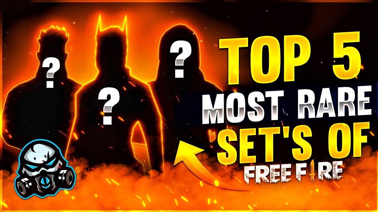 TOP 5 MOST RARE SET'S 🔥 - GARENA FREE FIRE ️ - YouTube