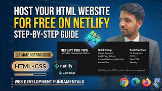 Host Landing Page Website on Netlify for Free | Deploy HTML CSS Website | Hindi/Urdu