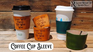 Leather Coffee Cup Sleeve Tutorial by Refined Pallet®