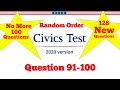 Civics Questions 2021 -  Part 10 | New 128 Questions | One Answer | Random Order | US Citizenship