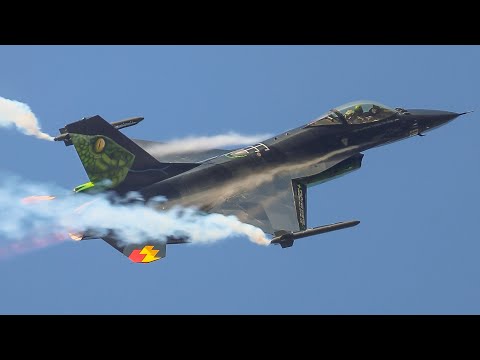 Was The Belgian F-16 Dream Viper the best solo Display Of 2023 ? - 4K