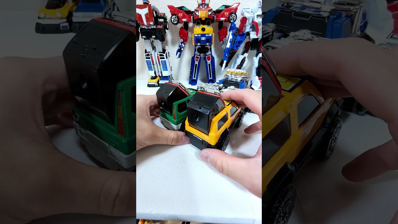 m Y463c バンダイ 激走戦隊カーレンジャー 激走合体 DX RVロボ