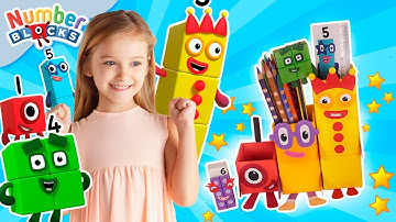 Back to school Pencil Holder ✏️ | Arts & Crafts for Kids | Learn to count | DIY | @Numberblocks