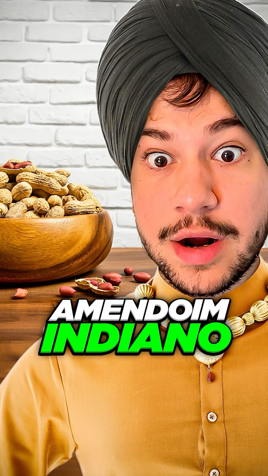 amendoim indiano #livedobrino #humor #MundinhoBrino