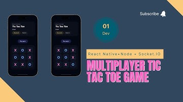 React Native Multiplayer Game (Tic Tac Toe + Socket.IO) #mobiledevelopment
