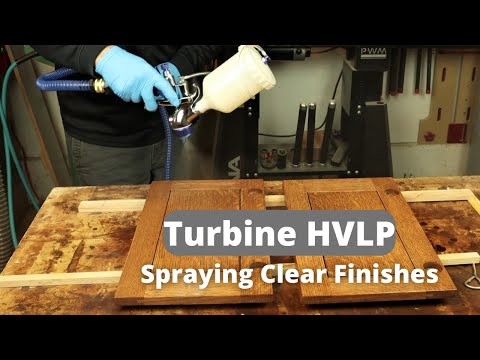 Spraying Shellac with an LX-20 HVLP from Fuji Spray Systems - Woodworking