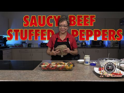 Saucy Beef Stuffed Peppers