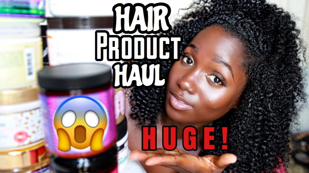 I Went Ham Huge Natural Hair Curly Hair Product Haul Youtube