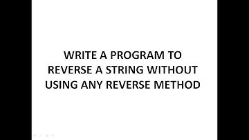 reverse string in java without using reverse method