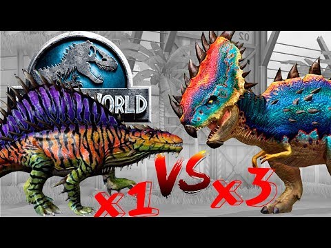 Видео: Остапозавр порвал 3 Пахигалозавра!!!  Jurassic World The Game
