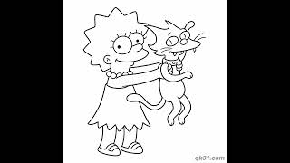 25 Free Printable Snowball II Coloring Pages! 🐱✨ (Simpsons Cat PDF) #cat #snowballii #coloring
