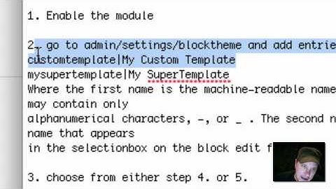 Block Theme Module
