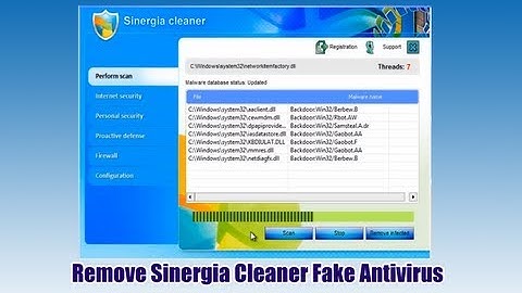 Remove Sinergia Cleaner Fake Antivirus