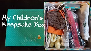 What's Inside:: My Children's Baby Box :: How I Keep My Children's Keepsakes