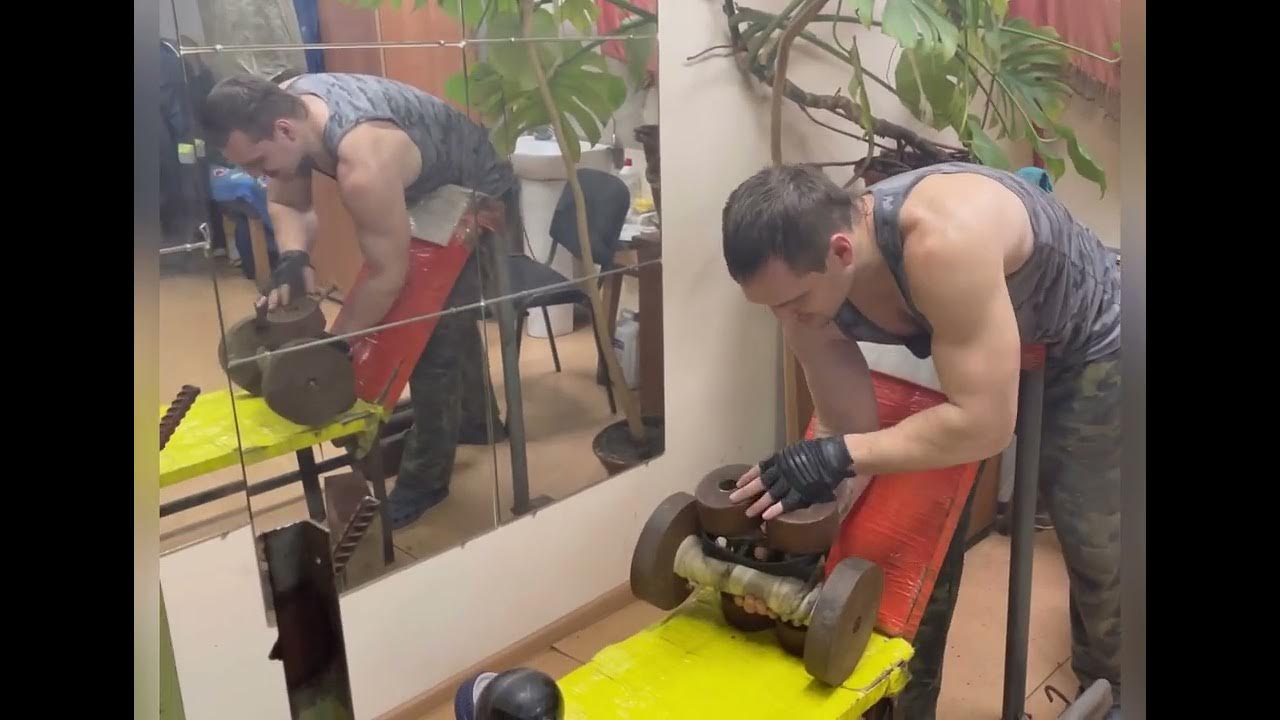 Мощно нагружаю связки🦾гантеля трансформер😎 - YouTube