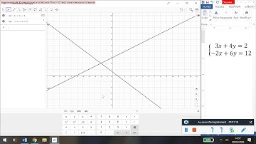 Géogébra   Résoudre un système d