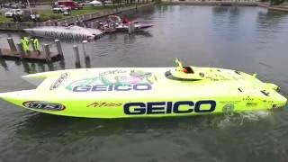 Miss GEICO Race Drone Vid. Spectacular