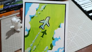 How to Draw an Airplane Shadow | Drawing and Coloring Tutorial
