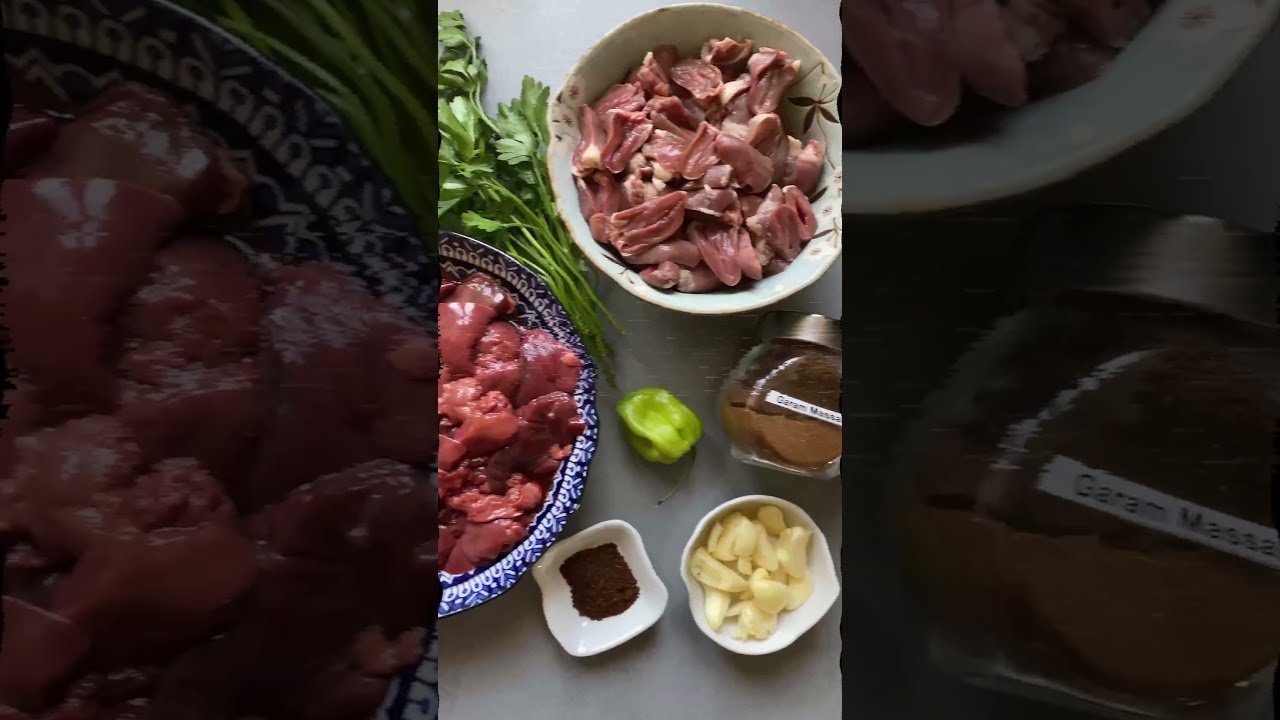 curry chicken hearts and liver