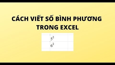 Hàm bình phương trong excel là gì năm 2024