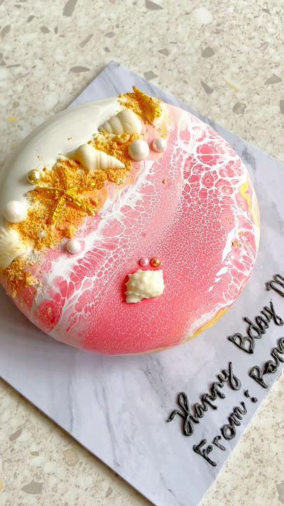 orderan kue buat bumil? #entremetcake #mirrorglazecake #mirrorglaze #cakedecorating #entremet #glaze