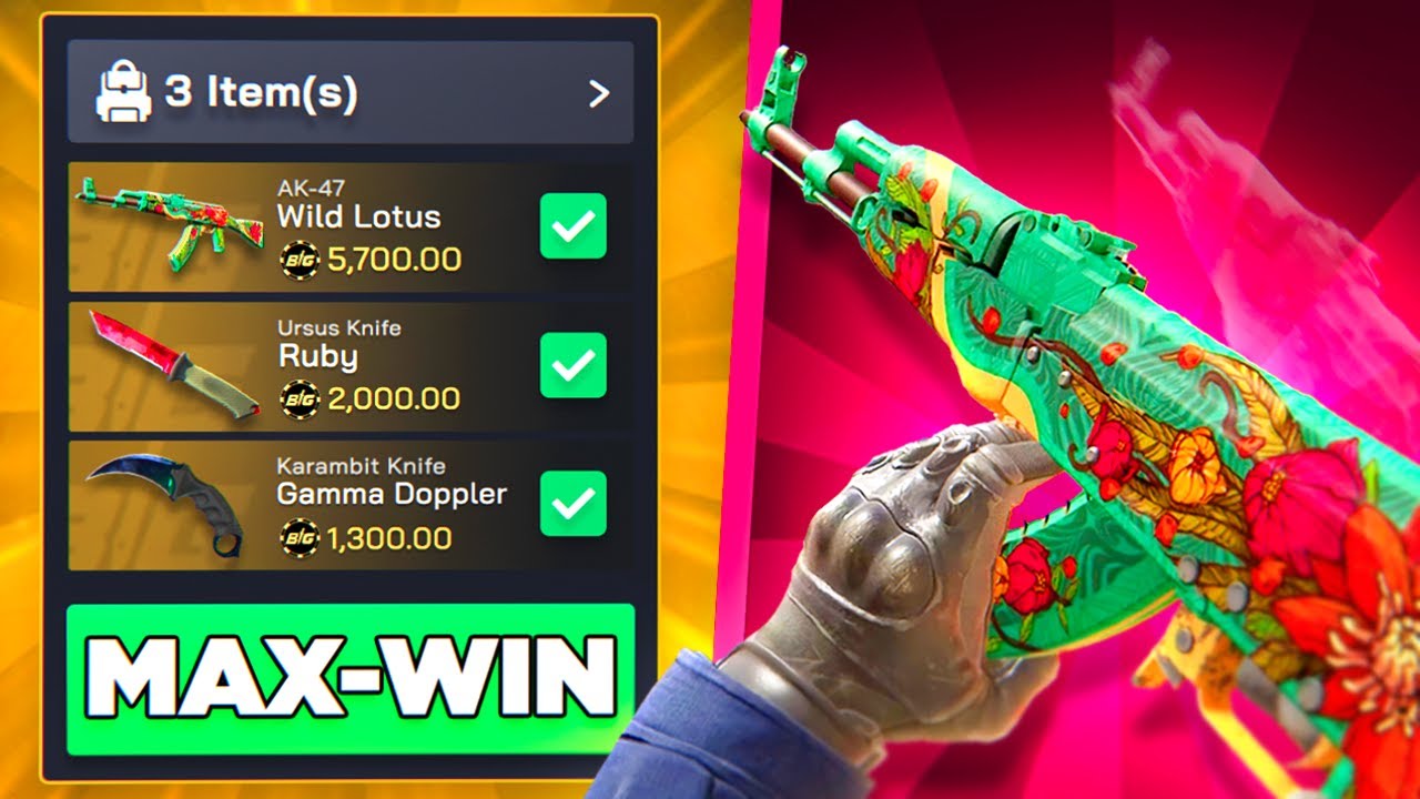 OMG… THE LUCKIEST MAX-WIN PULL SAVED EVERYTHING!! (CSGOBIG) - YouTube